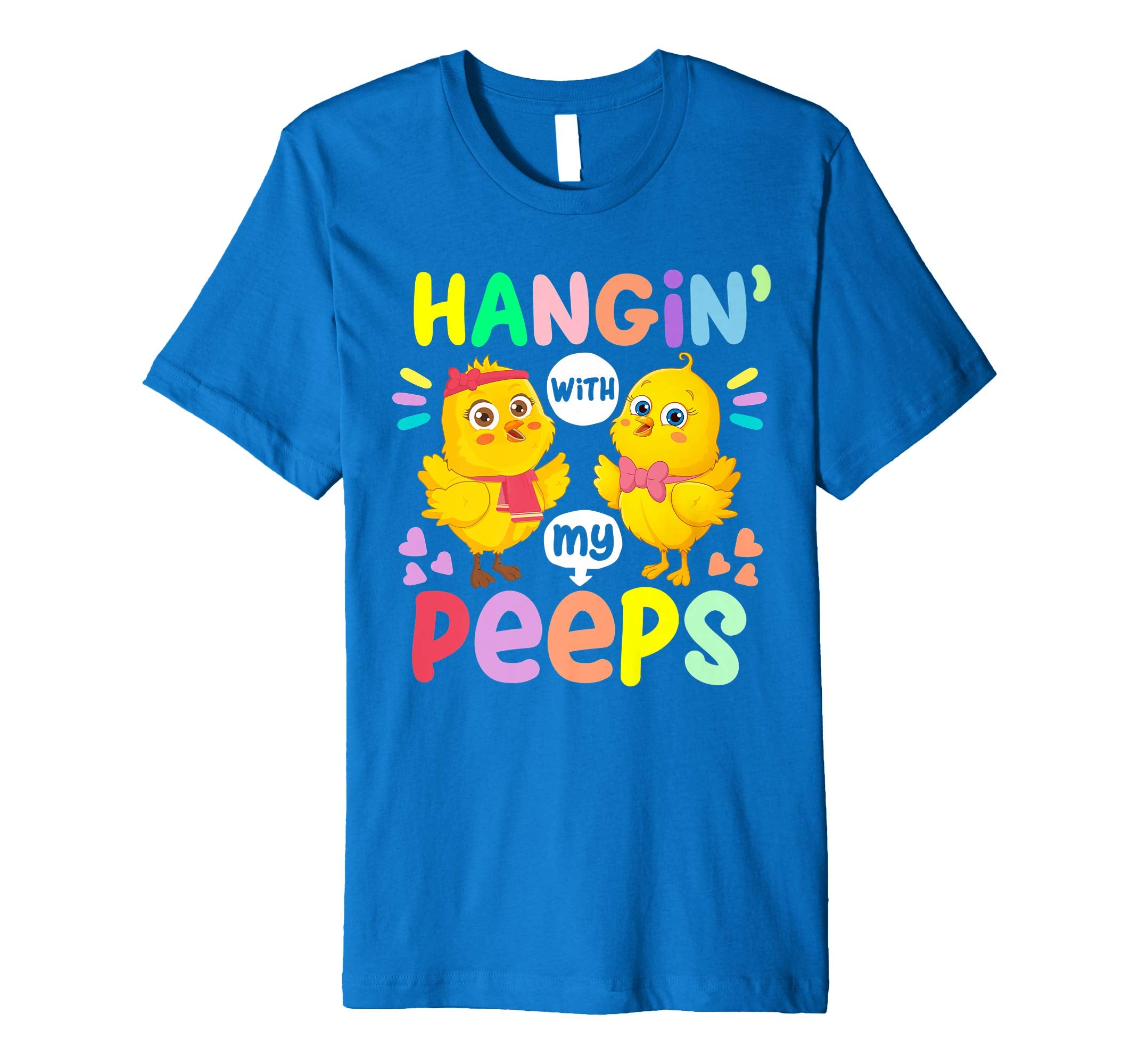 Hanging With My Peeps Happy Easter Kids Boys Girls T Shirt