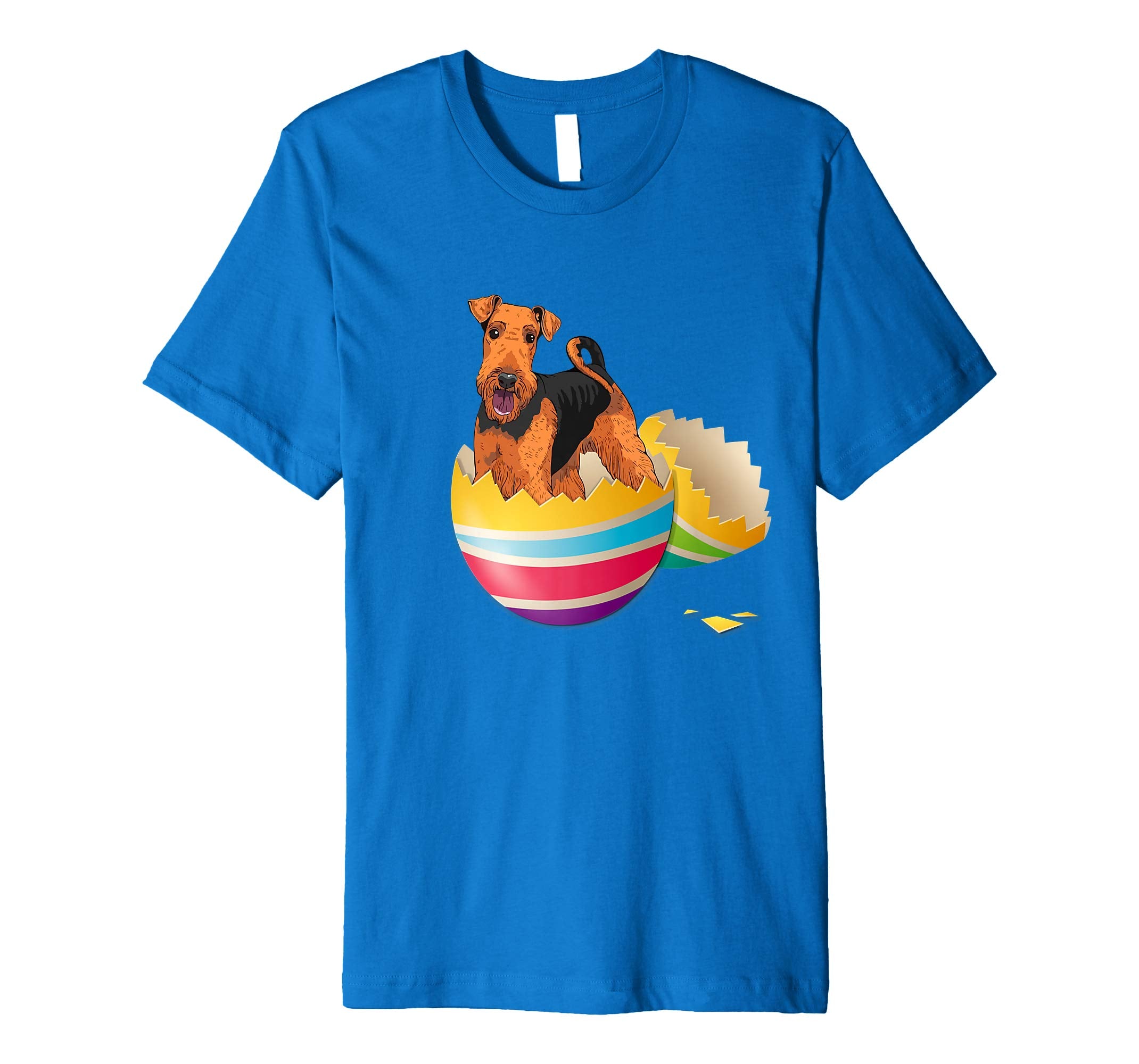 Airedale Terrier Hatching From Easter Egg Easter Day Shirt