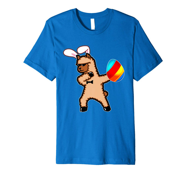 Easter Bunny Dabbing Llama Alpaca Tshirt Egg Ears Gift