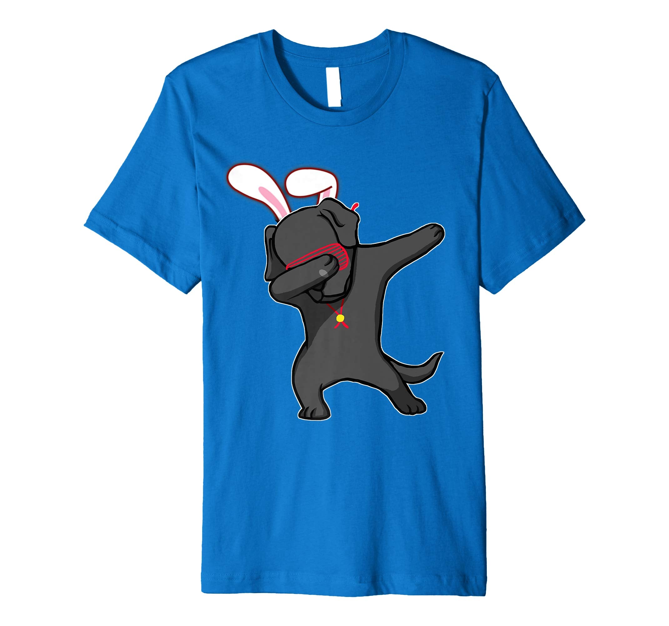 Easter Bunny Dabbing Labrador Dog Tshirt Rabbit Ears Gift