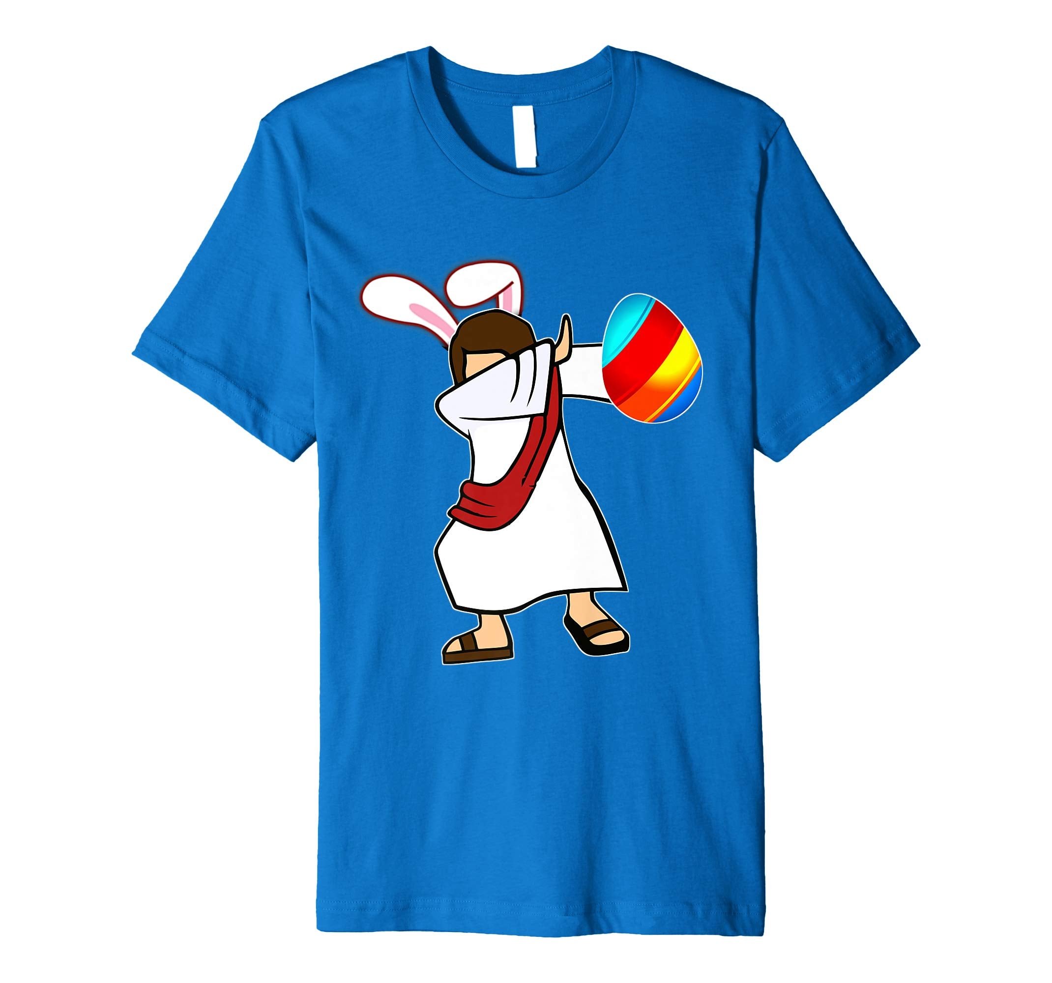 Easter Bunny Dabbing Jesus Christian Tshirt Egg Ears Gift