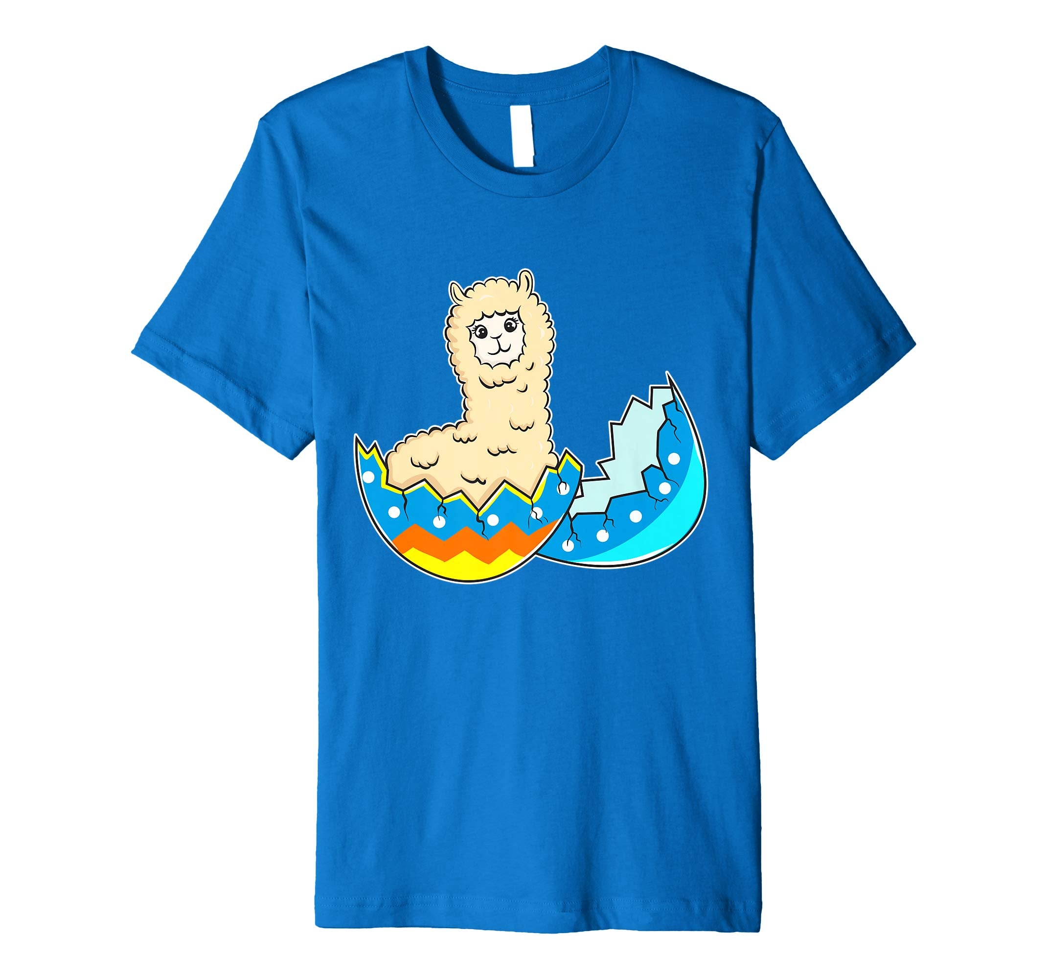 Funny Easter T-Shirt Llama Easter Egg Kids Gift