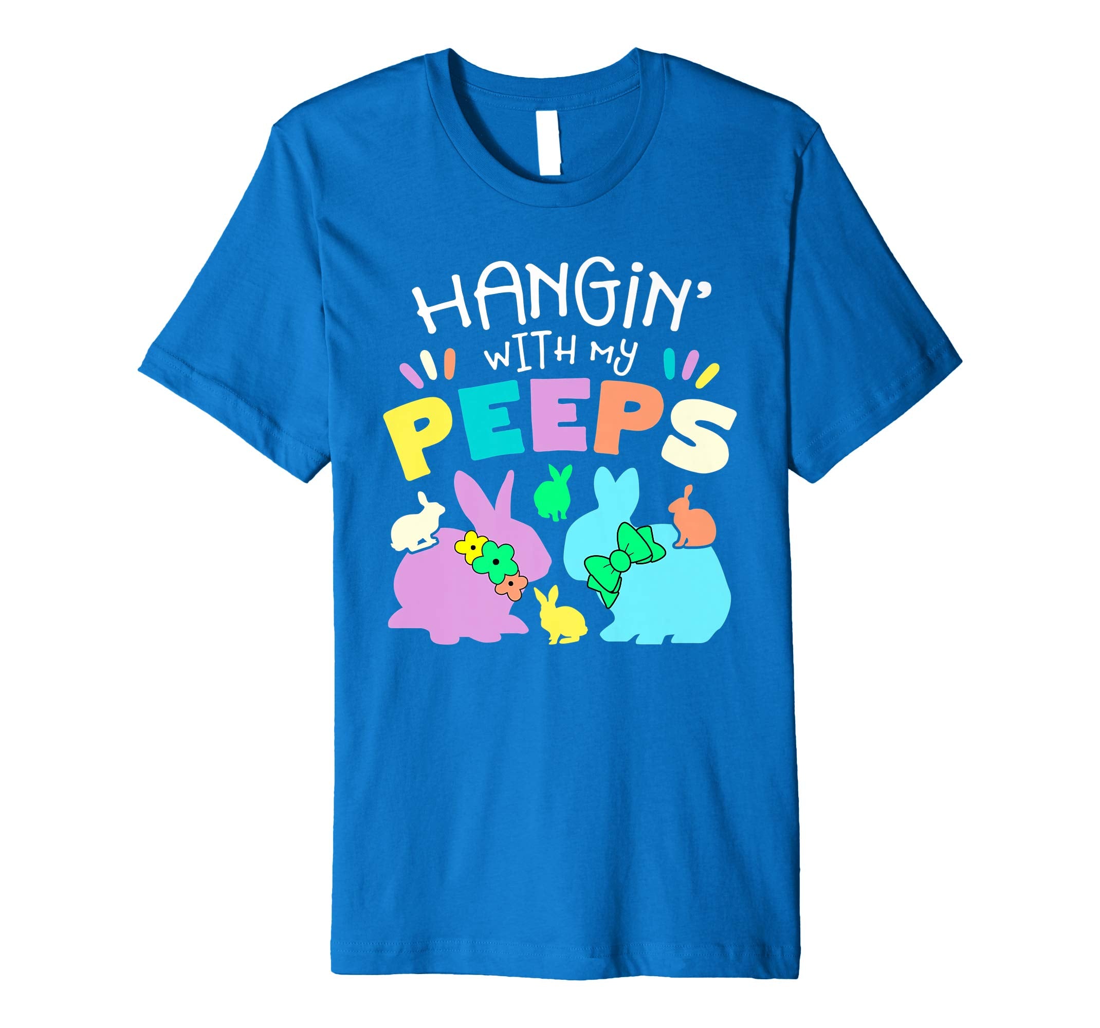 Hanging With My Peeps Happy Easter Kids Boys Girls T Shirt