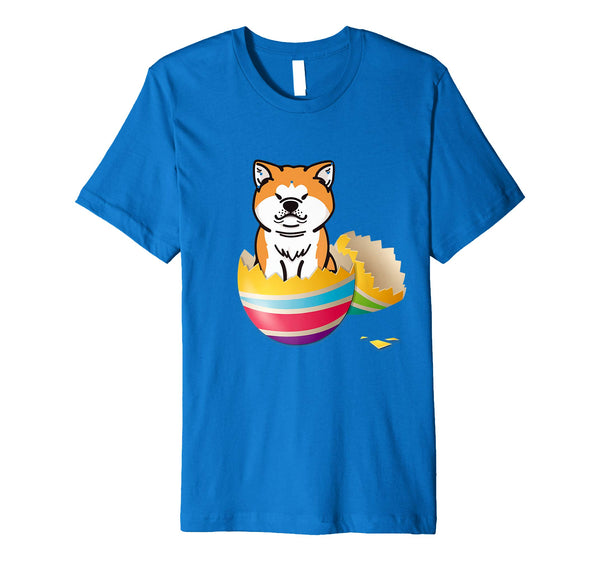 Akita Hatching From Easter Egg Easter Day Shirt