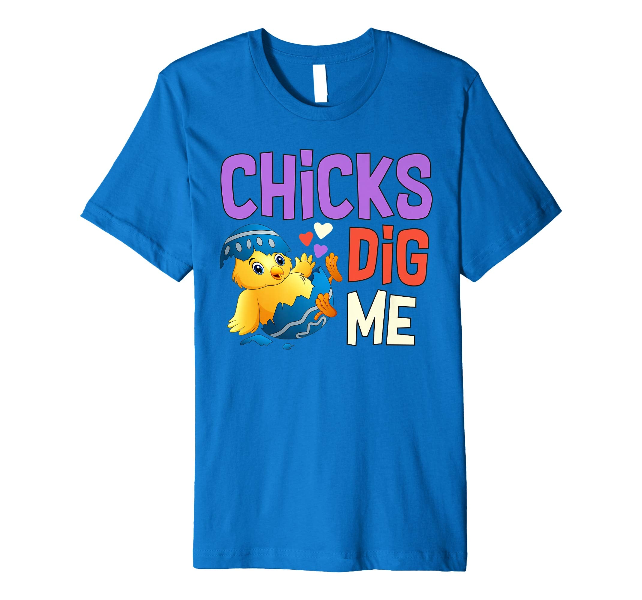 Chicks Dig Me Egg Hunt Happy Easter Kids Boys Girls T Shirt