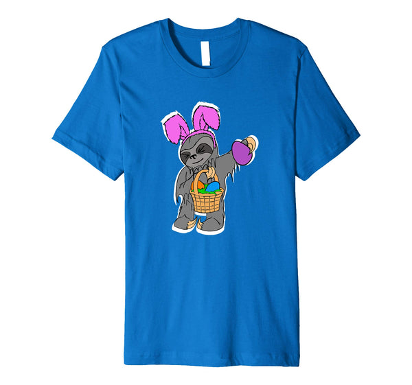 Mens Funny Sloth Shirt Cool Easter Basket Gift Idea