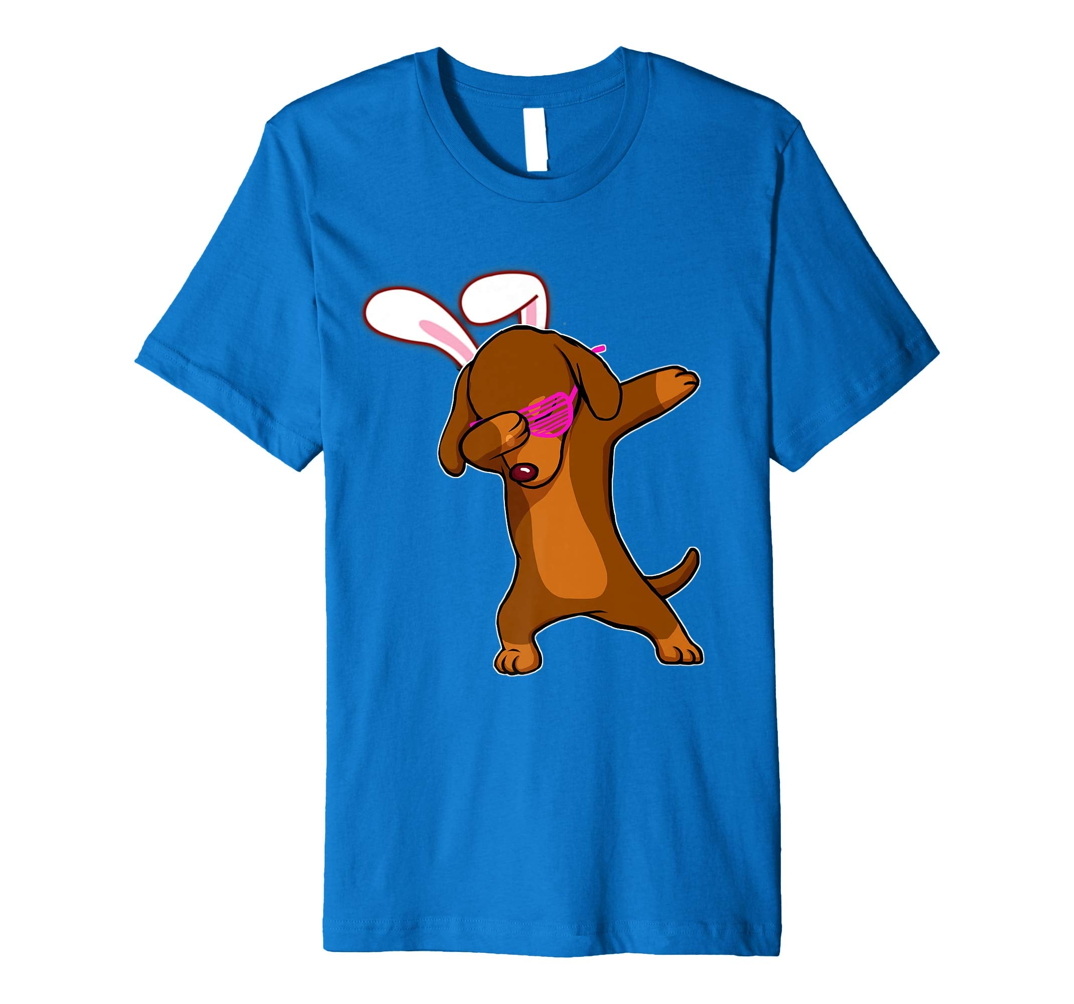 Easter Bunny Dabbing Dachshund Dog Tshirt Rabbit Ears Gift