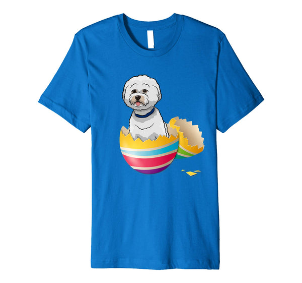 Bichons Frise Hatching From Easter Egg Easter Day Shirt