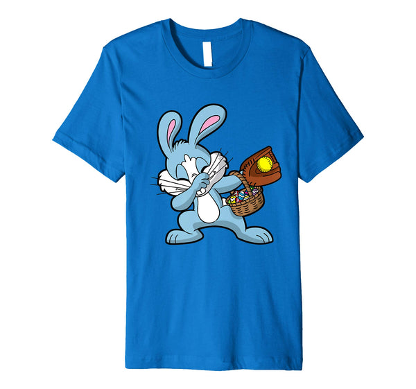Dabbing Easter Bunny T-Shirt Softball Dab Dance