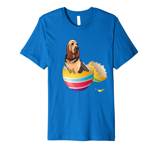 Bloodhound Hatching From Easter Egg Easter Day Shirt