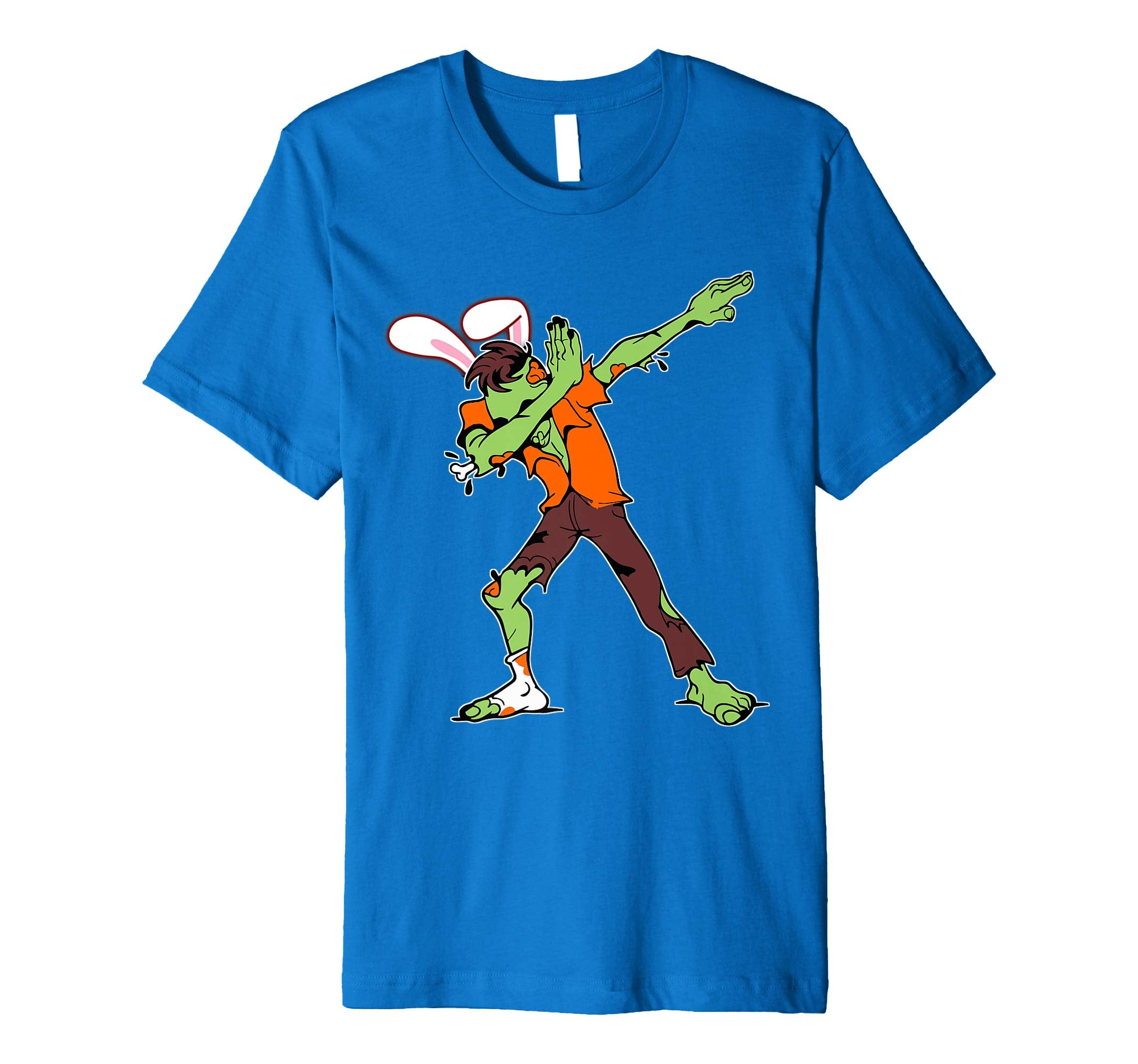 Easter Bunny Dabbing Zombie Tshirt Rabbit Ears Animal Gift
