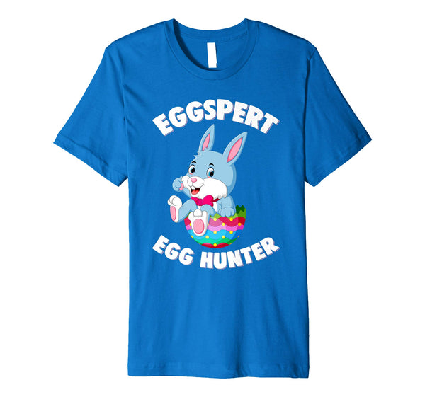 Eggspert Egg Hunter Happy Easter Kids Boys Girls T Shirt