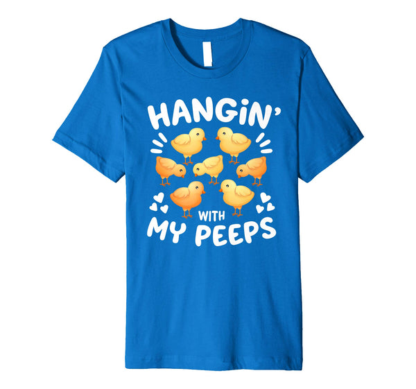 Hanging With My Peeps Happy Easter Kids Boys Girls T Shirt