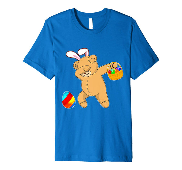 Easter Bunny Dabbing Teddy Bear Tshirt Easter Egg Gift