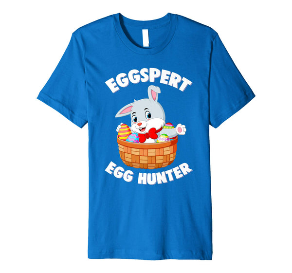 Eggspert Egg Hunter Happy Easter Kids Boys Girls T Shirt