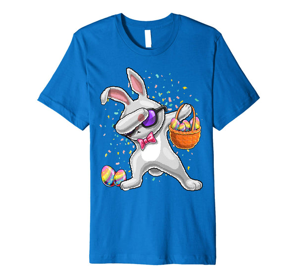 Dabbing Easter Bunny Shirt Kids Easter Egg Basket Gift Kids