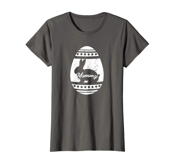 Womens Mommy Rabbit Easter Egg T-Shirt Easter Bunny Gift for Mom
