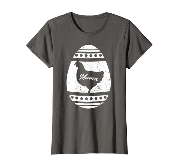Womens Mama Chicken Easter Egg Shirt Chicken Easter Gift for Mom