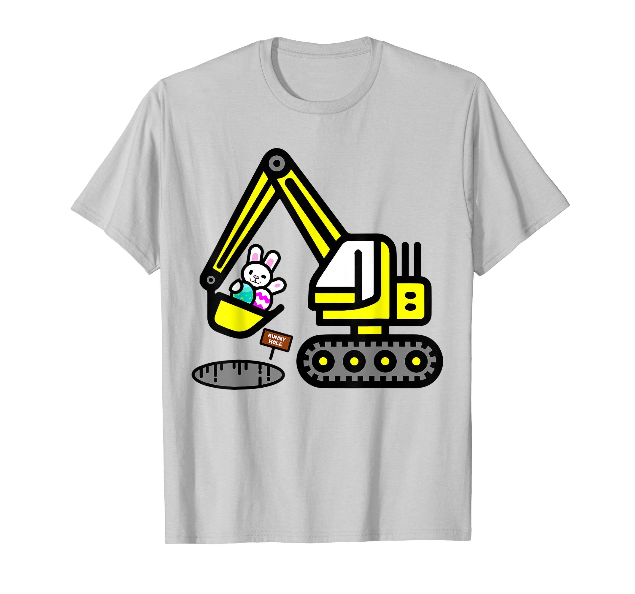 Funny Easter Egg Bunny Excavator Shirt Gift