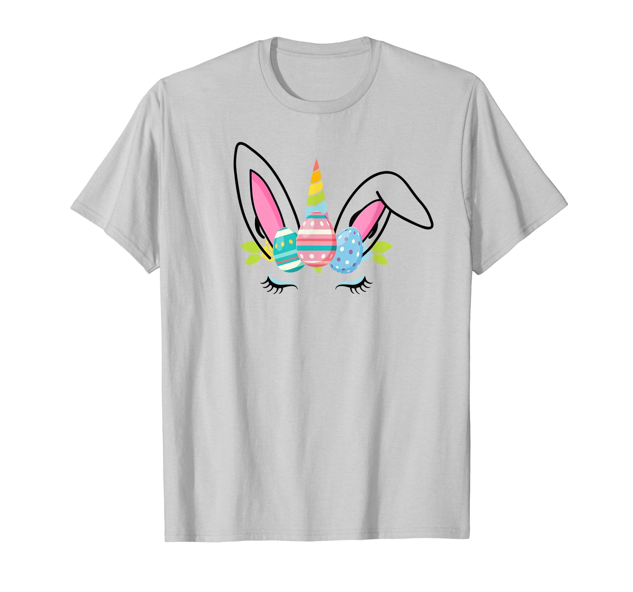 Cute Unicorn face Easter T-Shirt Easter Bunny bunnicorn gift