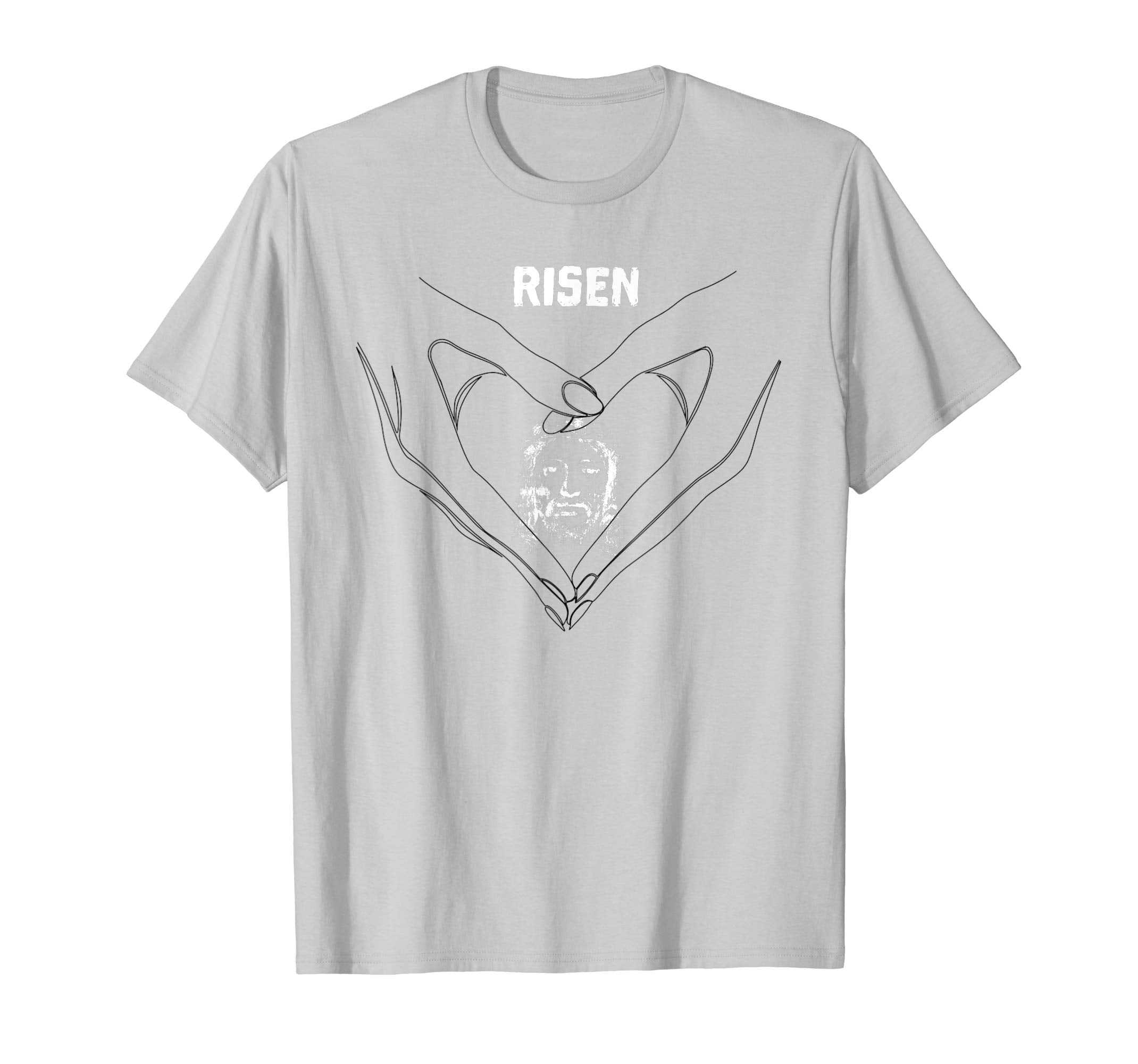 Heart Hands, Easter Jesus Risen T-Shirt Men Women Gift