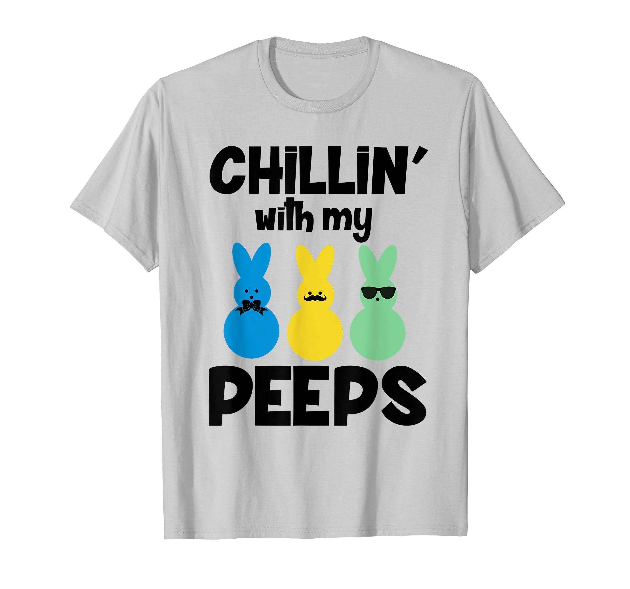 Chillin with my Peeps t-shirt Easter Bunny bow sunglasses