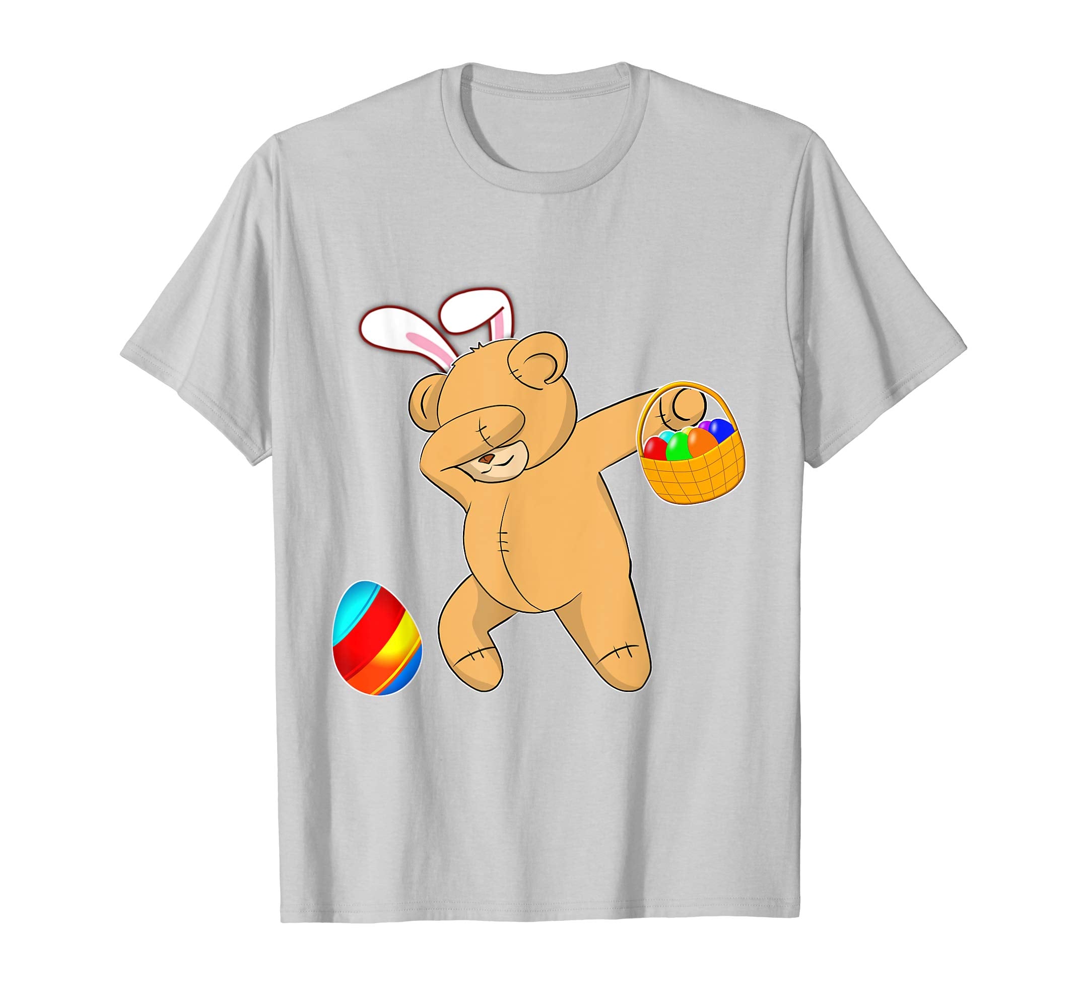 Easter Bunny Dabbing Teddy Bear Tshirt Easter Egg Gift