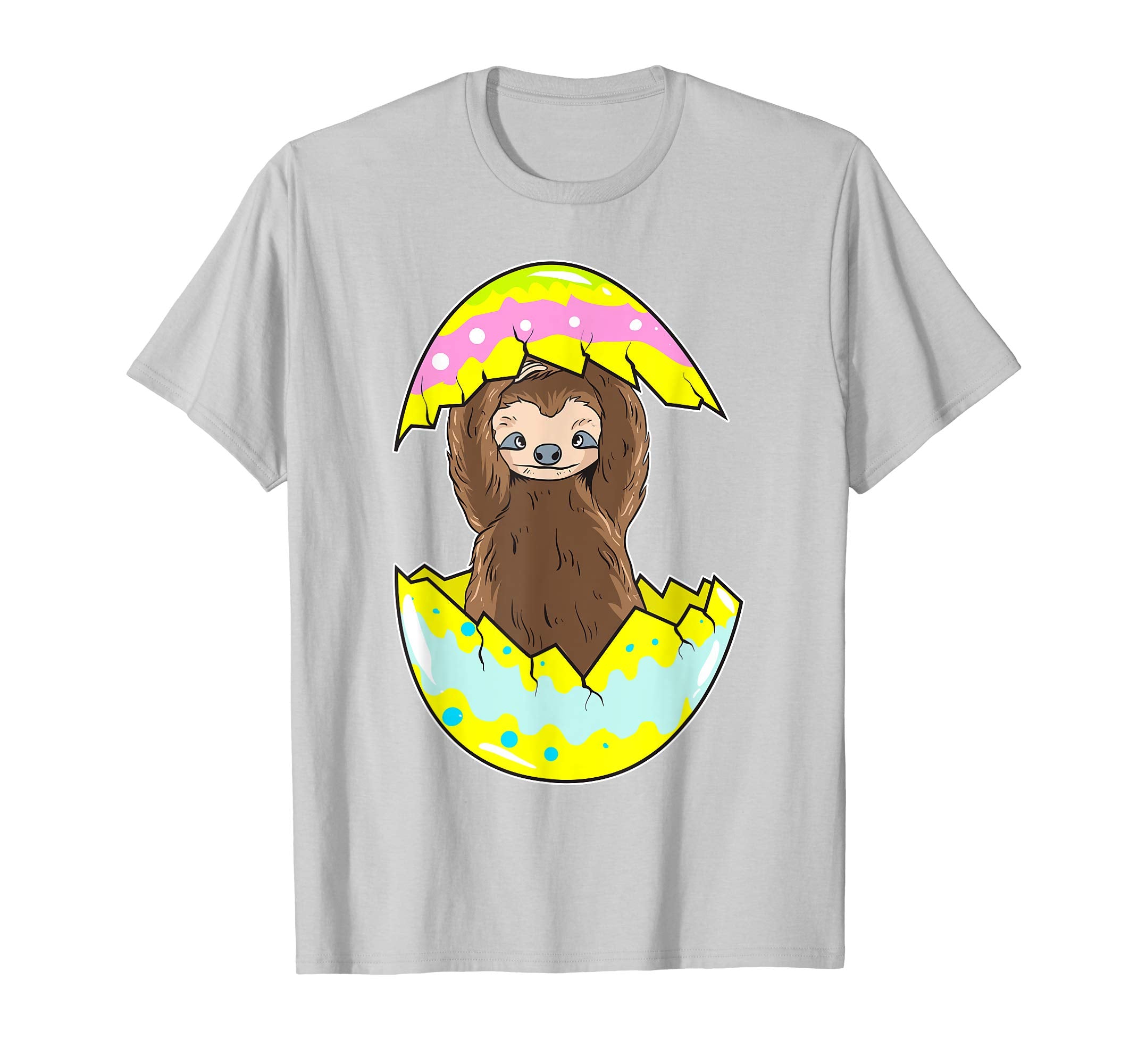 Funny Easter Shirt Sloth Easter Egg Kids Gift Happy Easter