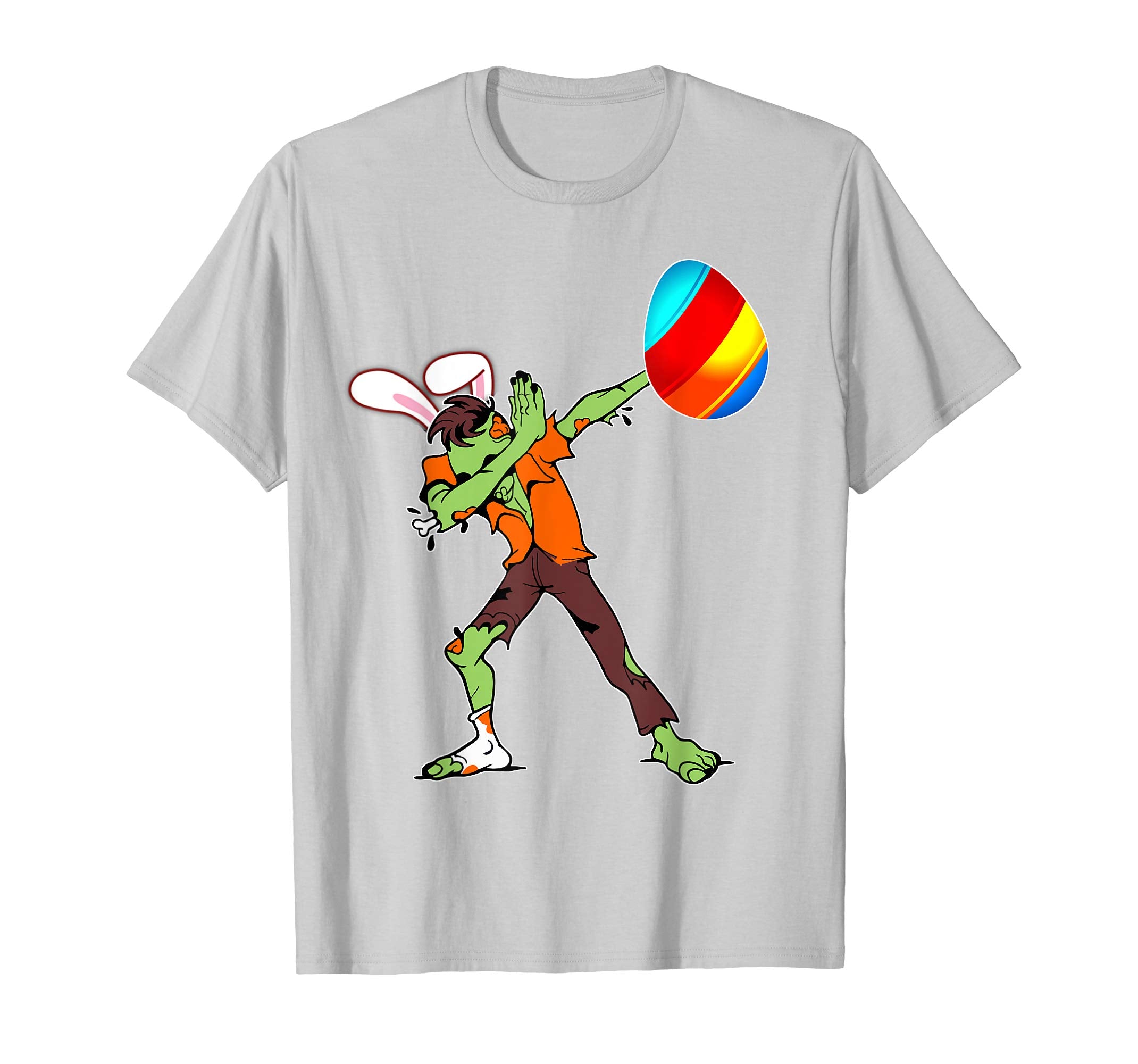 Easter Bunny Dabbing Zombie Tshirt Egg Ears Undead Gift