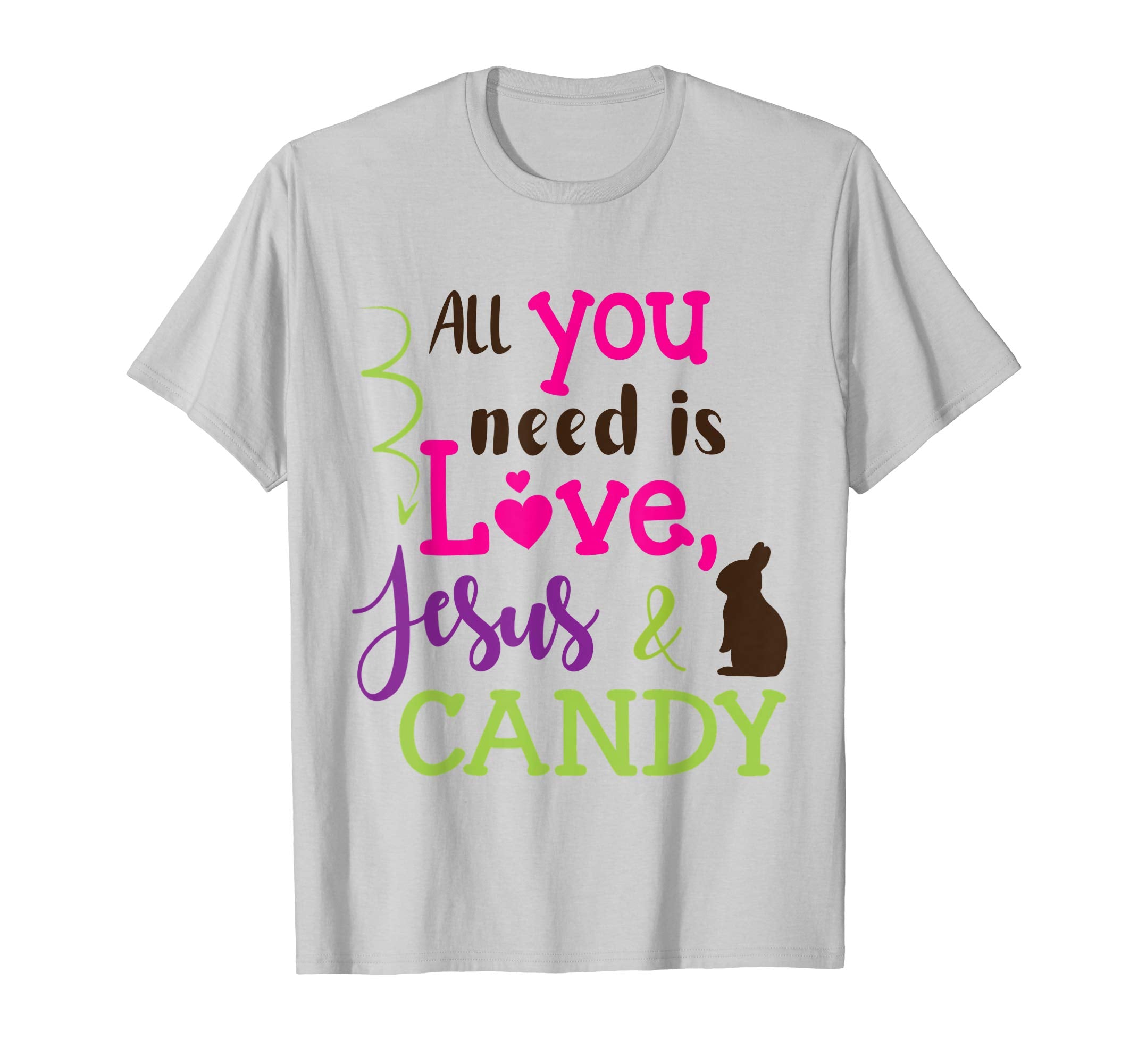 All You Need Is Love Jesus And Candy Bunny Easter Day Shirt