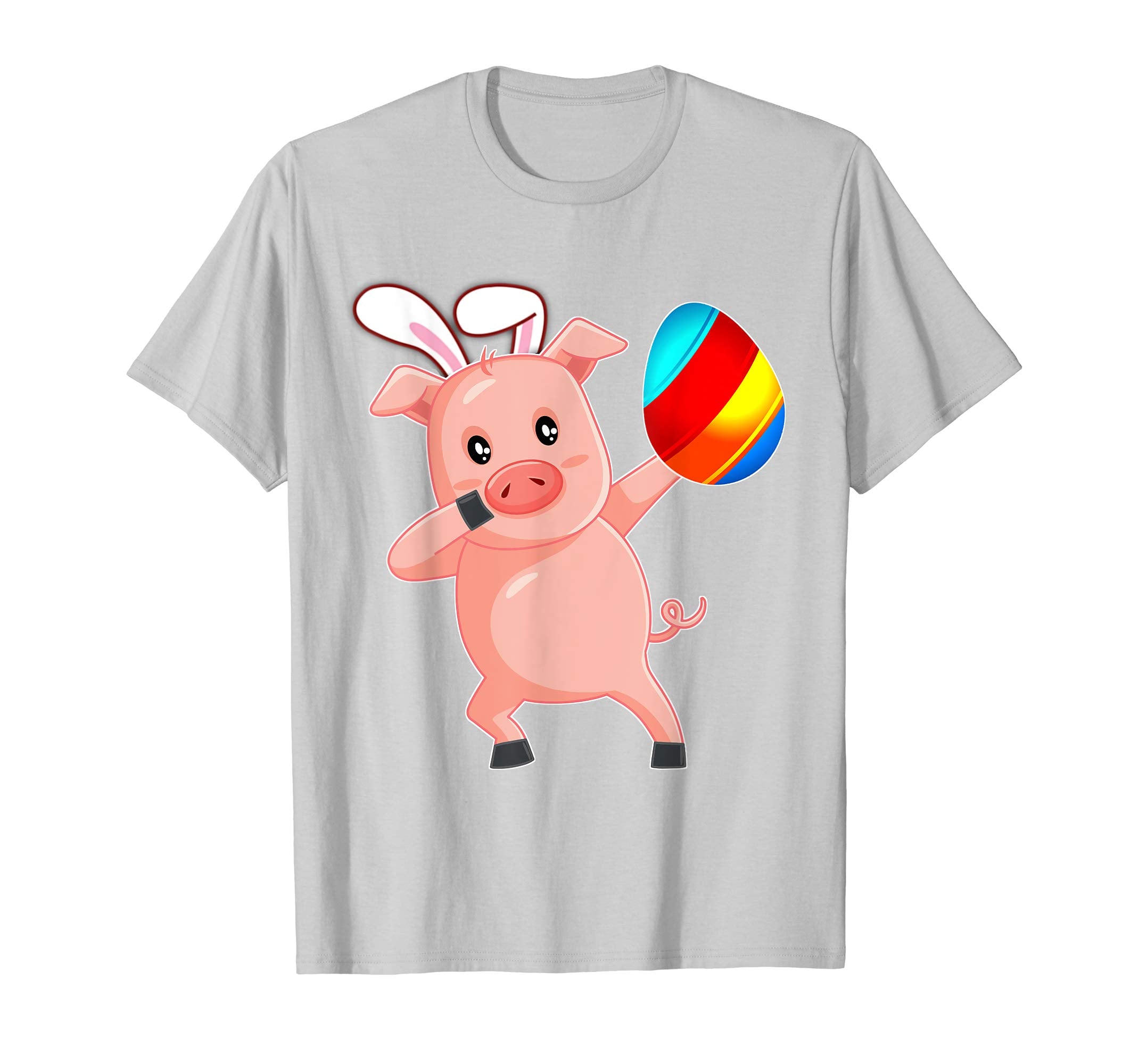 Easter Bunny Dabbing Pig Hog Tshirt Egg Ears Gift