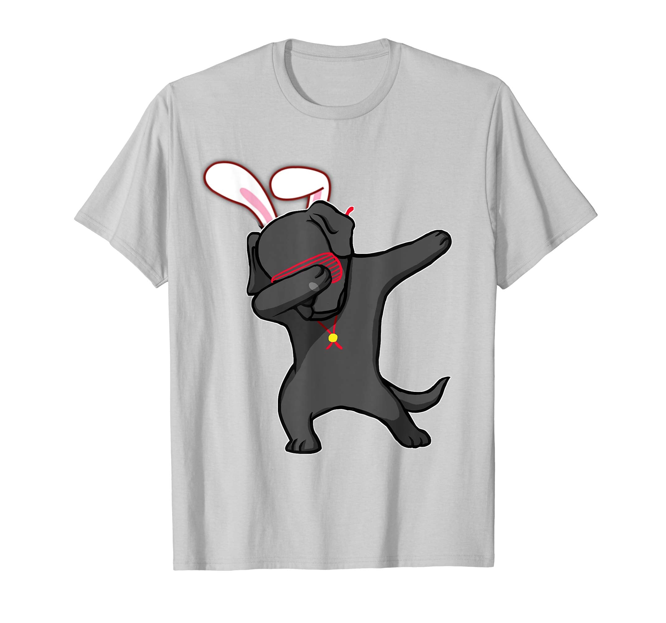 Easter Bunny Dabbing Labrador Dog Tshirt Rabbit Ears Animal