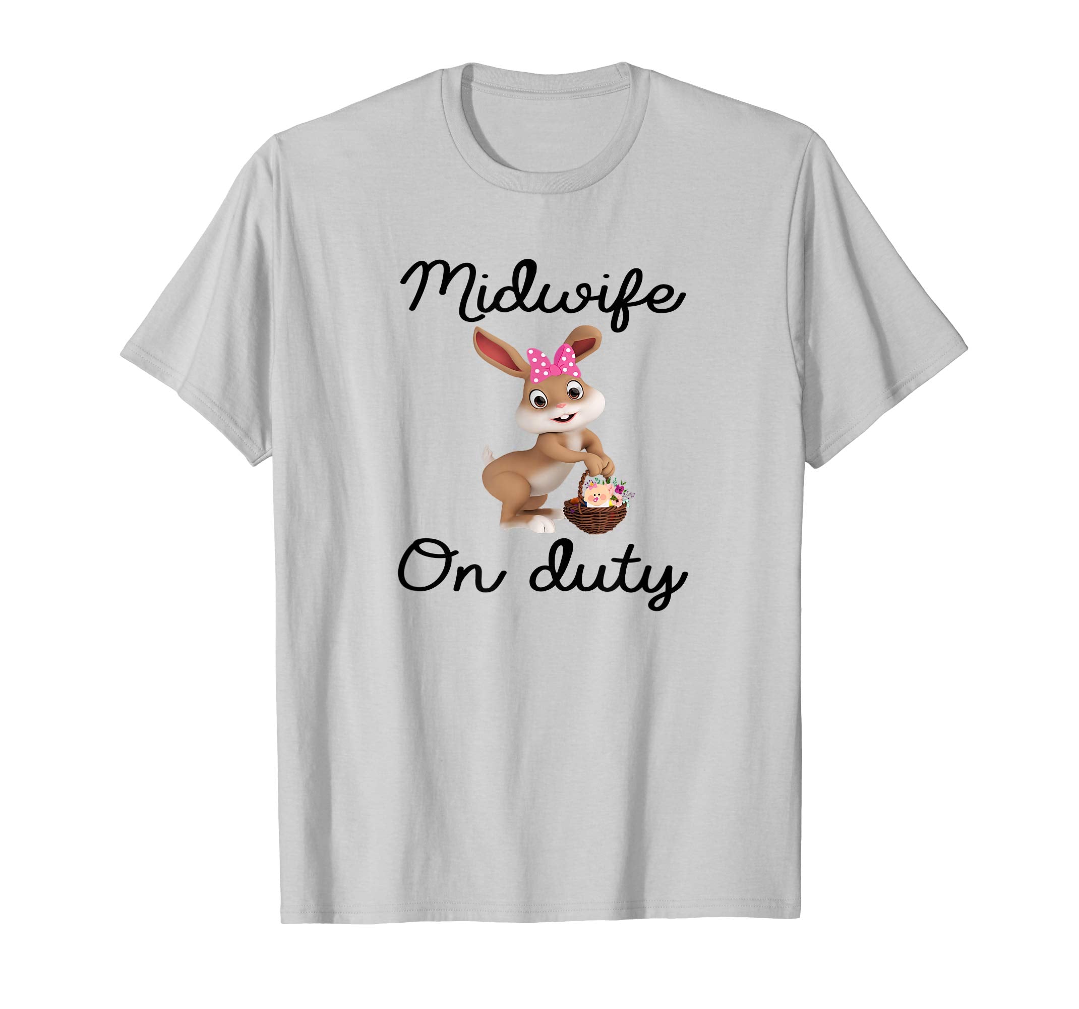 Midwife Easter Bunny tshirt gifts Midwife on duty