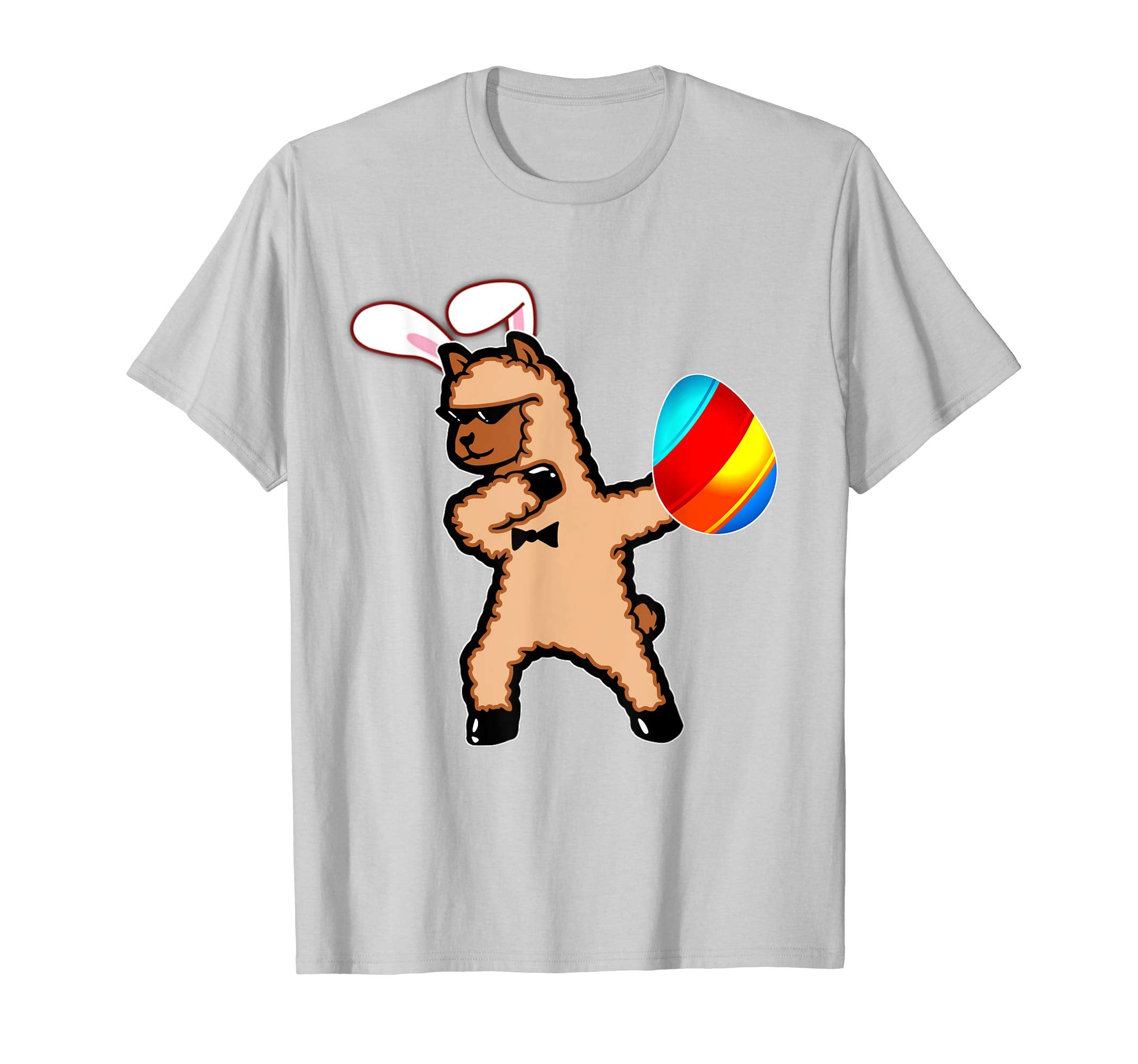 Easter Bunny Dabbing Llama Alpaca Tshirt Egg Ears Gift