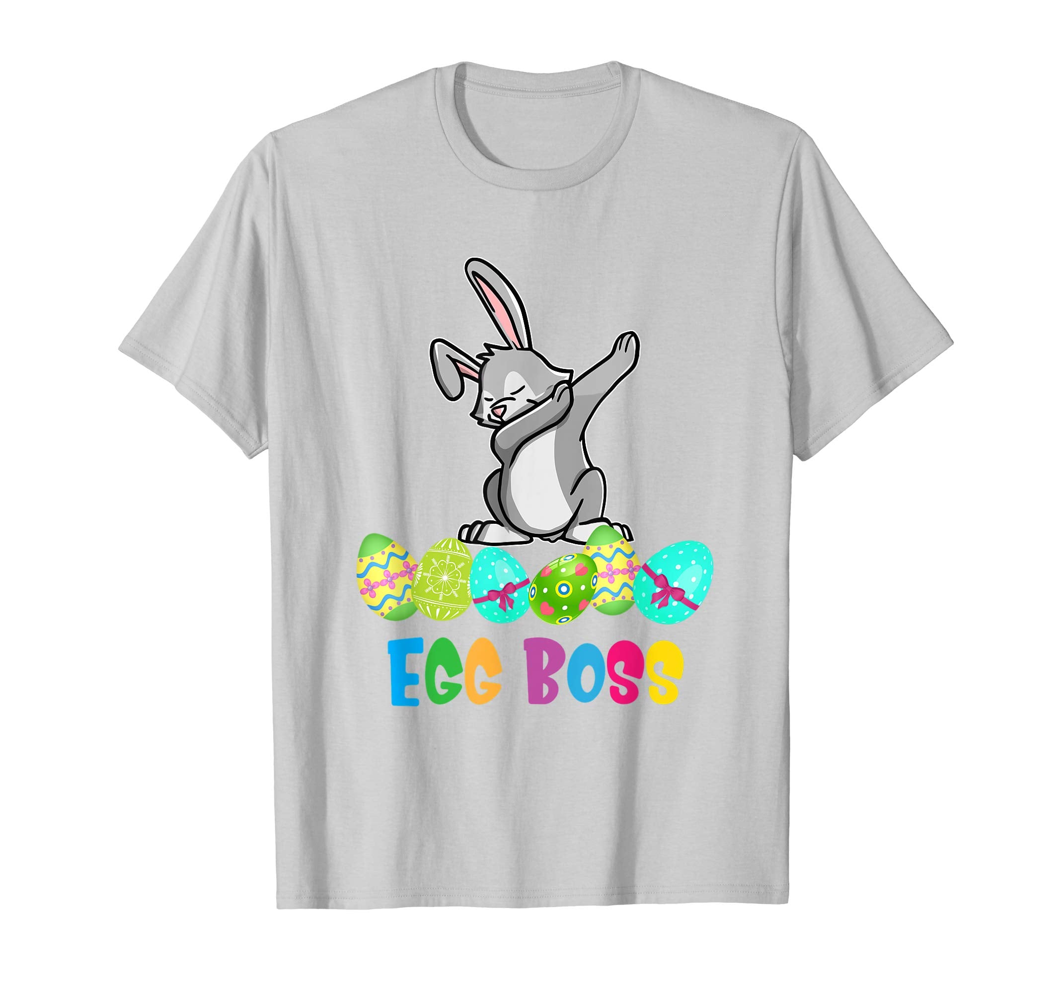 Dabbing Egg Boss Easter Bunny T Shirt For Kids Toddlers Boys