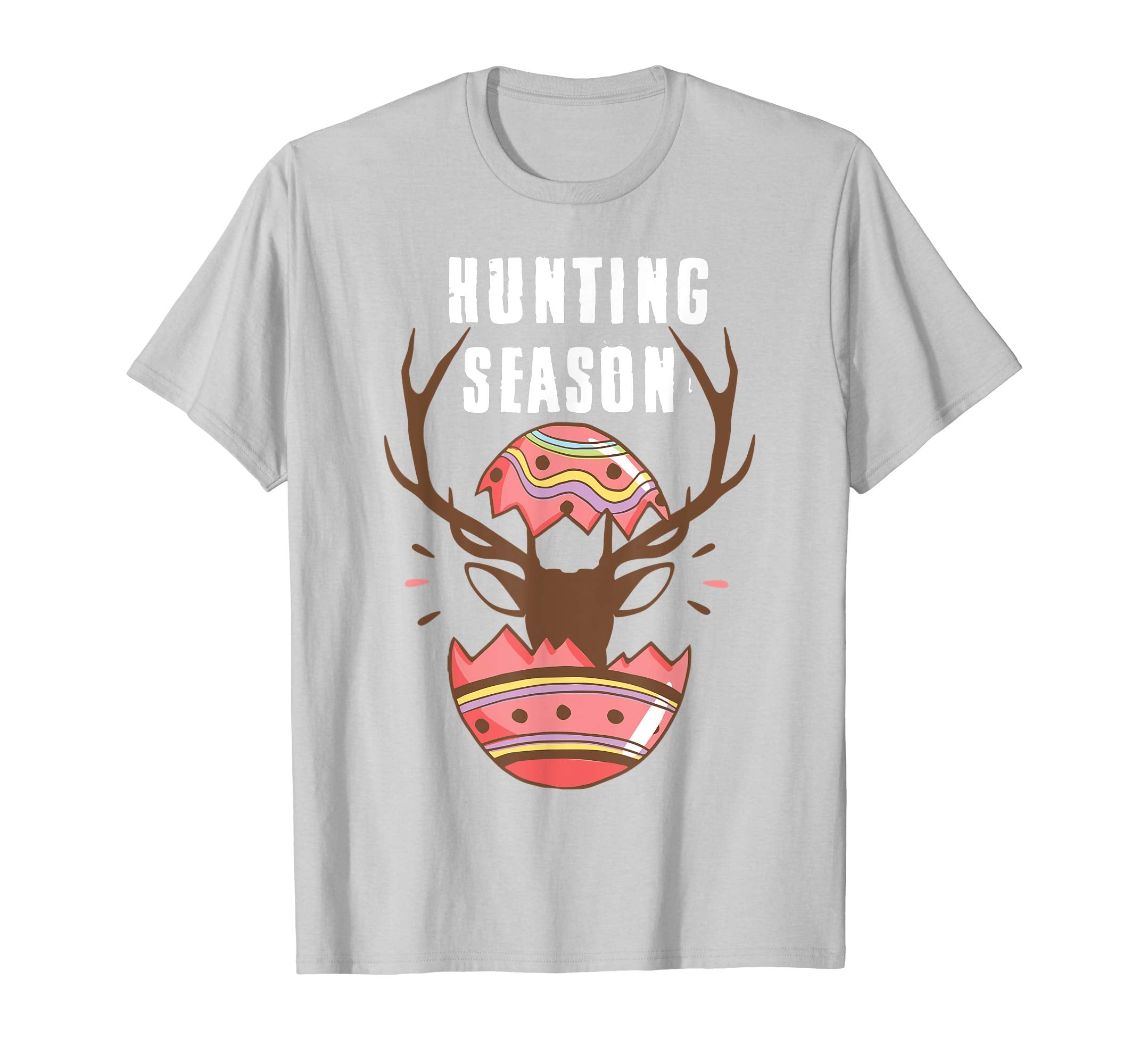 Hunting Season Funny Easter Eggs Deer Antlers T-Shirt