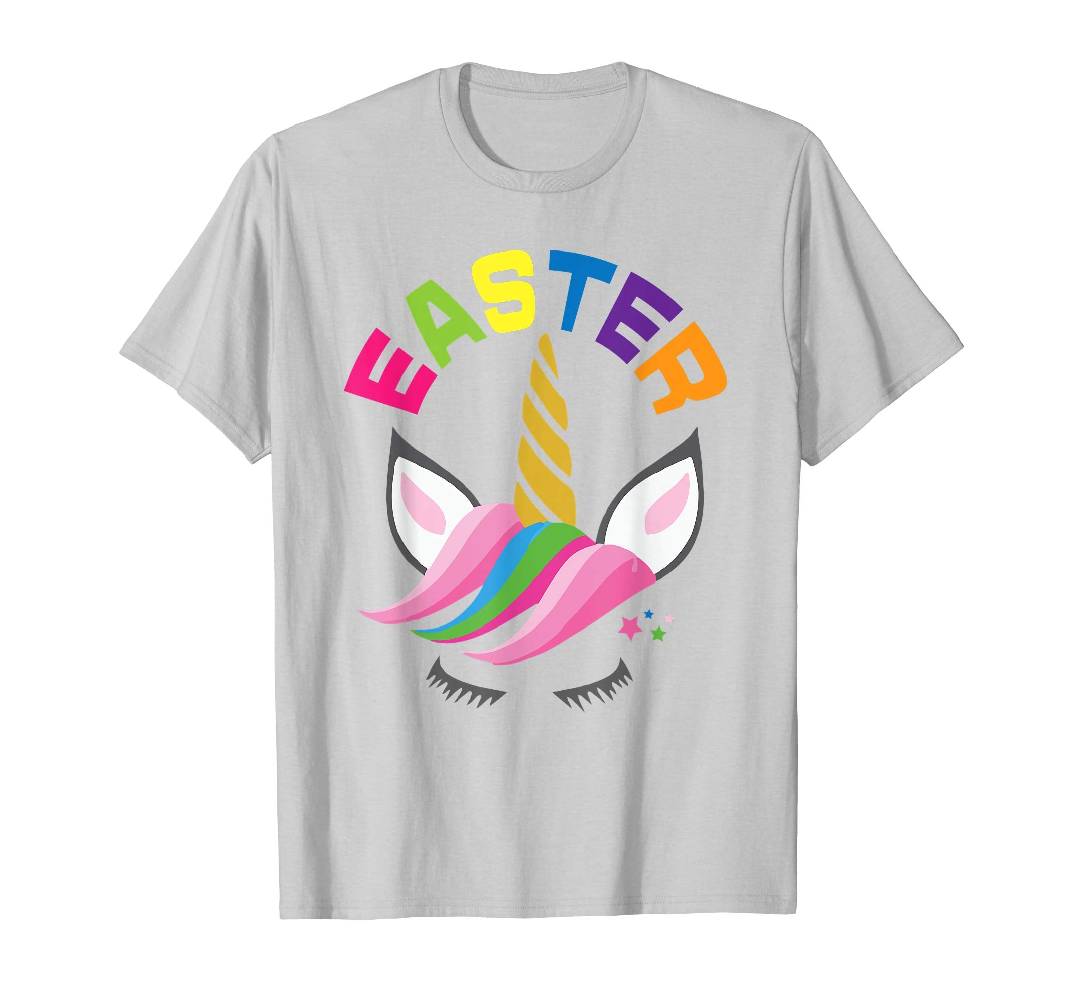 Rainbow Unicorn Easter Shirt Custom Name Gift for girls
