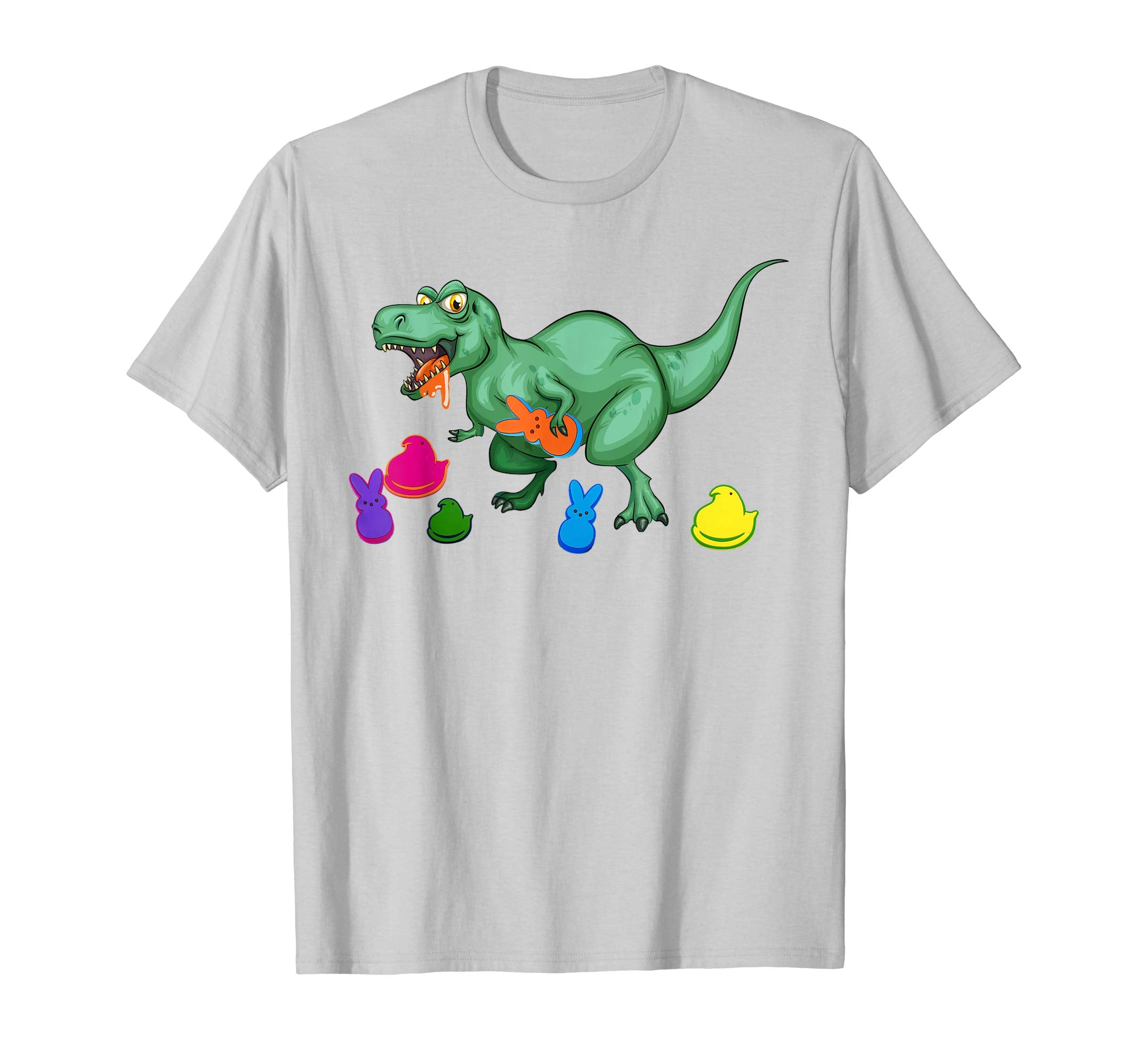 Easter T-rex Dinosaur Eat Peeps Shirt Easter Outfit Boy Kid