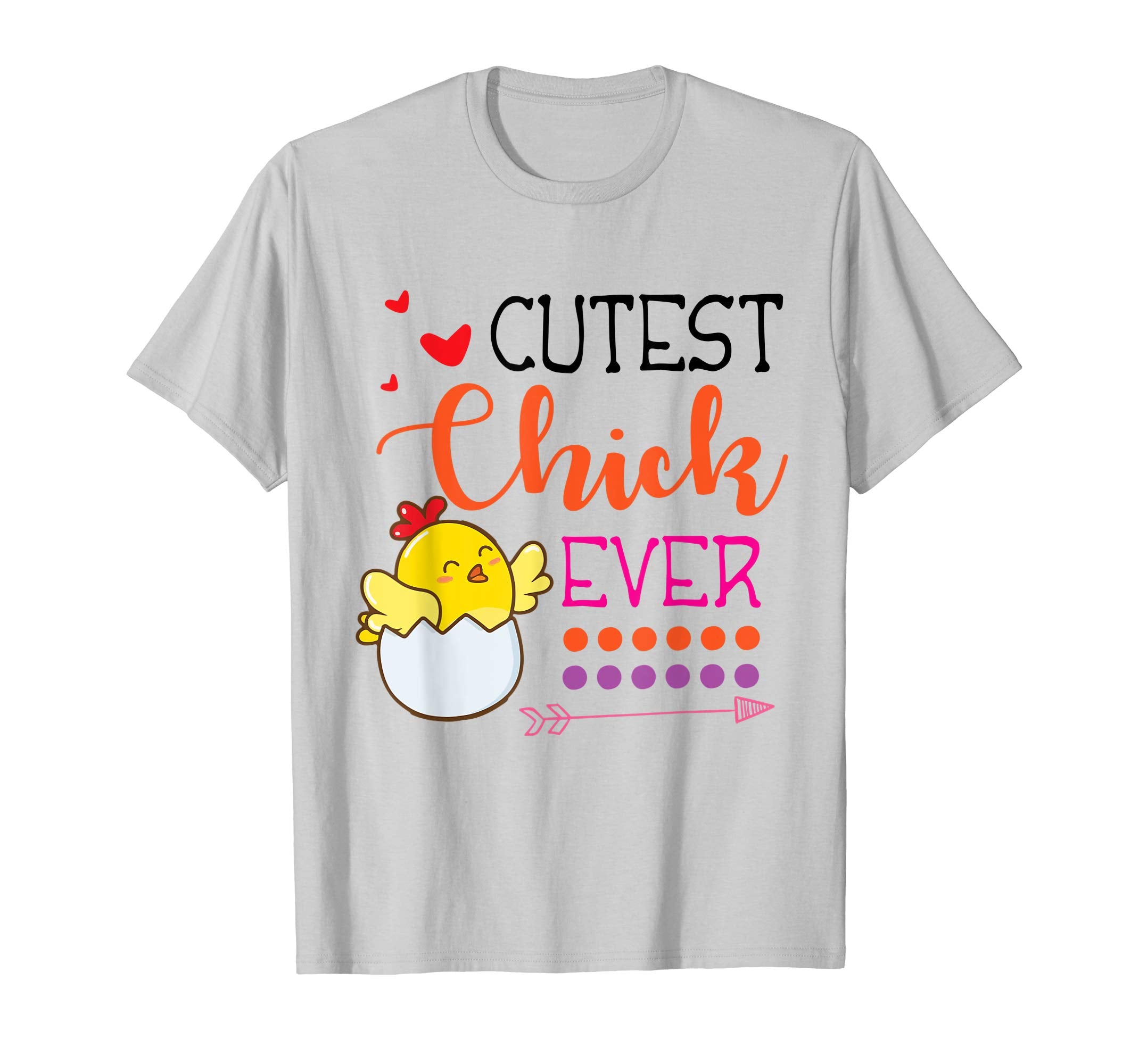 Hearts Arrow Cutest Chick Ever Happy Easter Day Lover Shirt