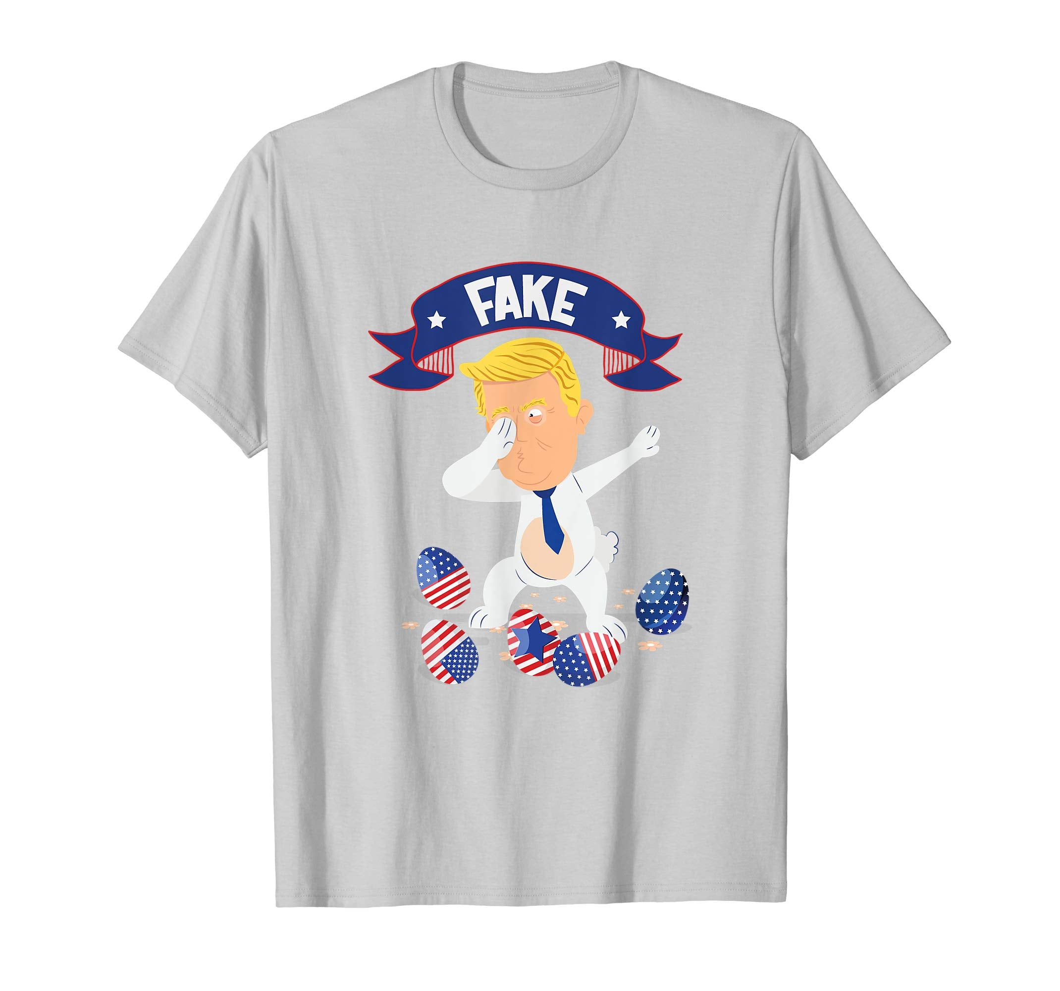 Funny Easter T Shirts Trump Dabbing Shirt Fake Bunny Eggs