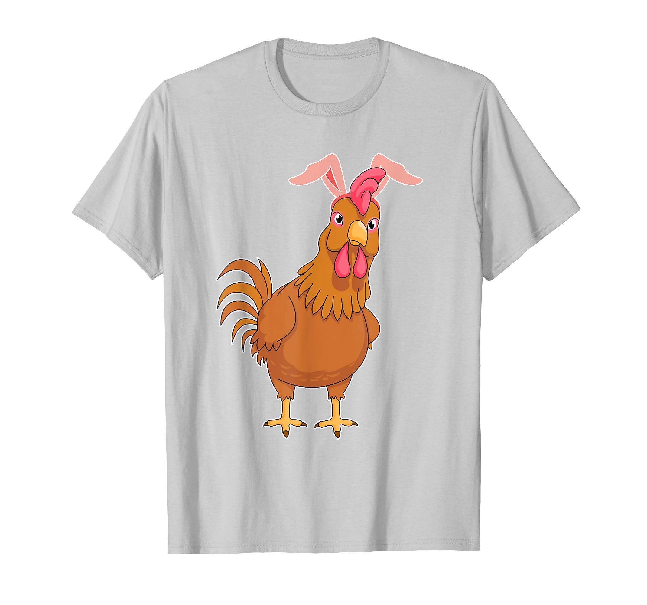 Chicken Hen Easter Bunny Rabbit Ears Funny TShirt