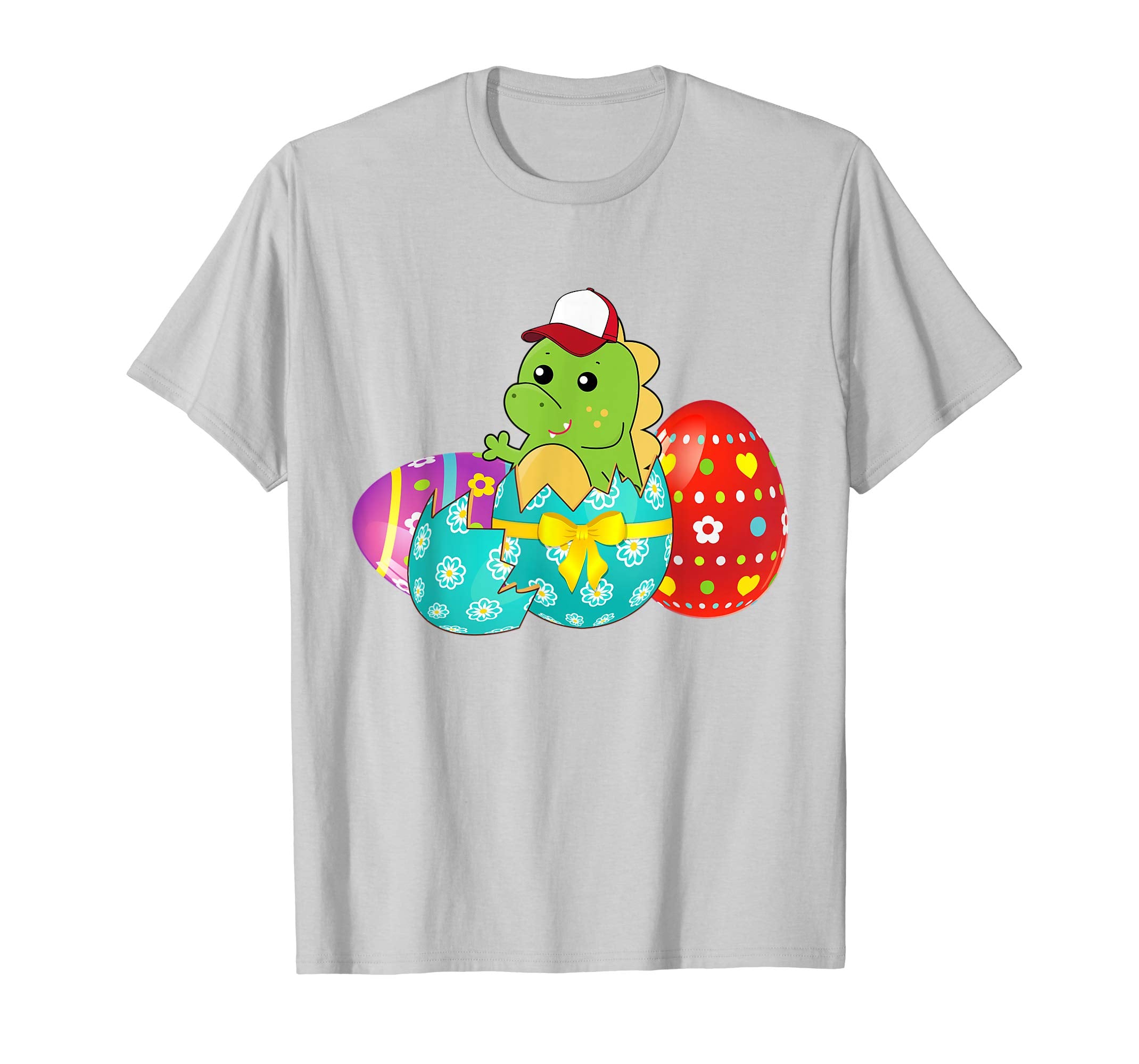 Dinosaur Easter Eggs T-Shirts For Kids Boys Girls