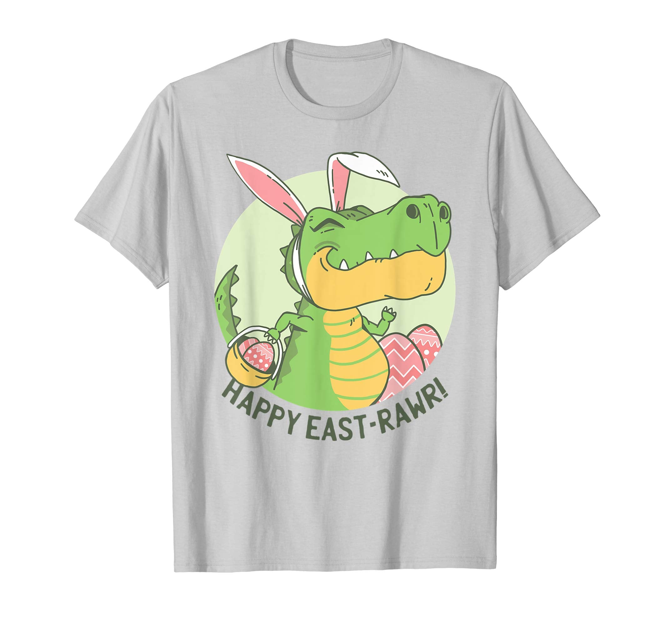 Happy Eastrawr T Rex Bunny Egg Easter Dinosaur T Shirt Kids