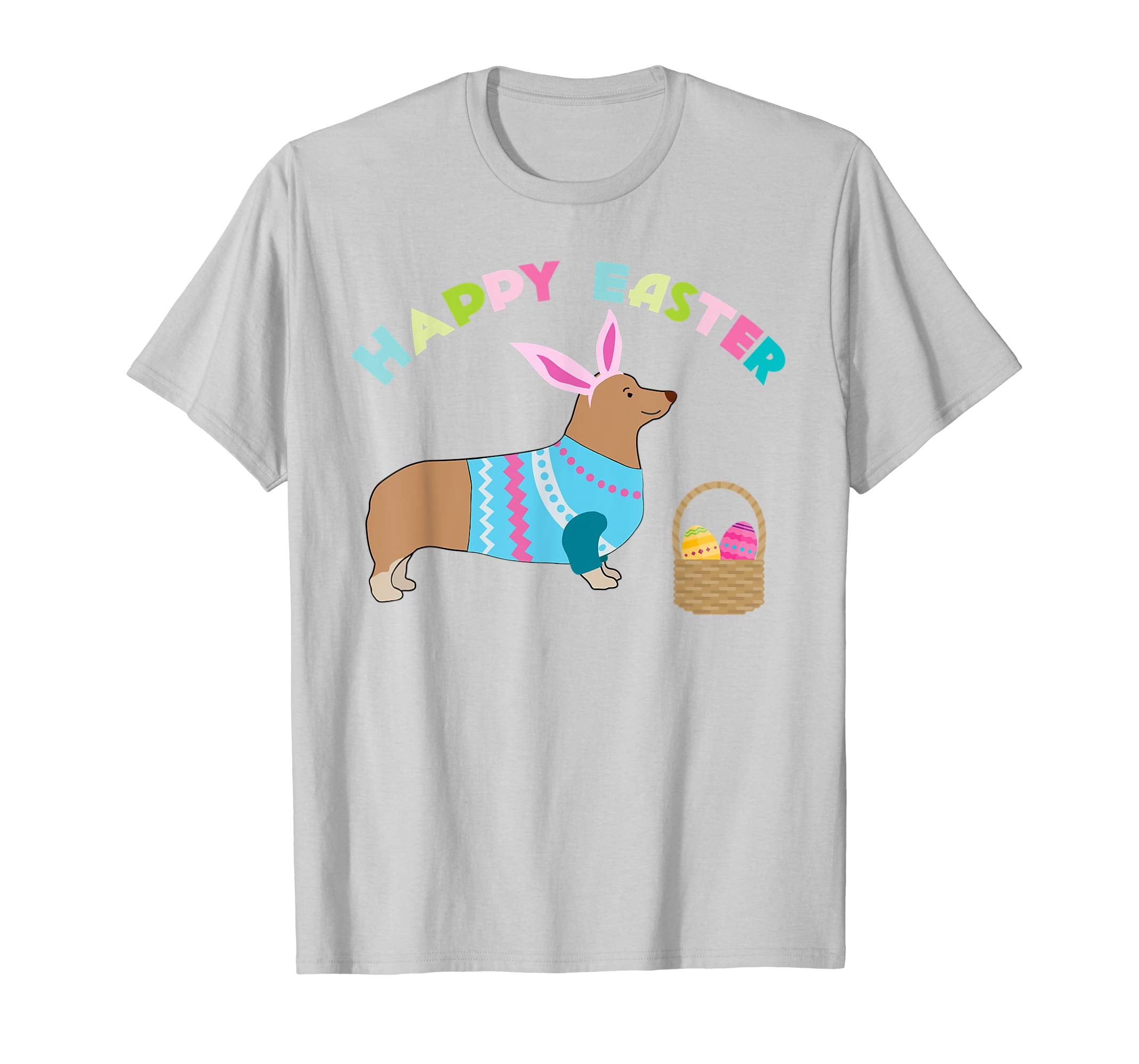 Corgi Easter T-shirt Pembroke Welsh Corgi in Dog Dress