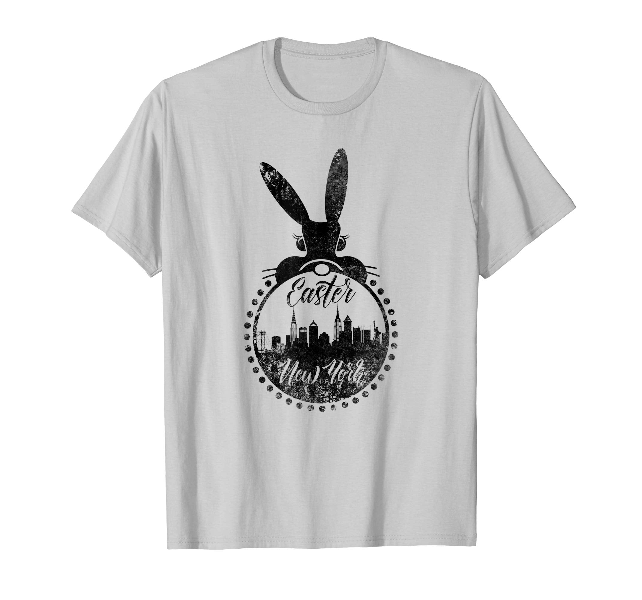 Happy Easter Rabbit T-shirt New York Skyline