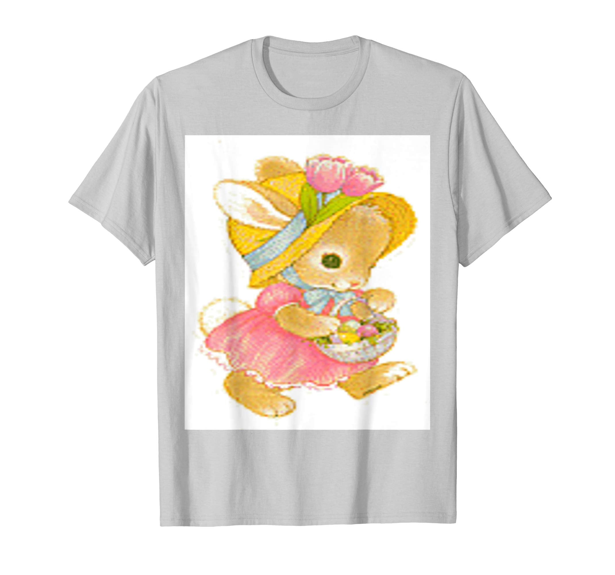 Vintage Cute Easter Day Bunny Standard T Shirt