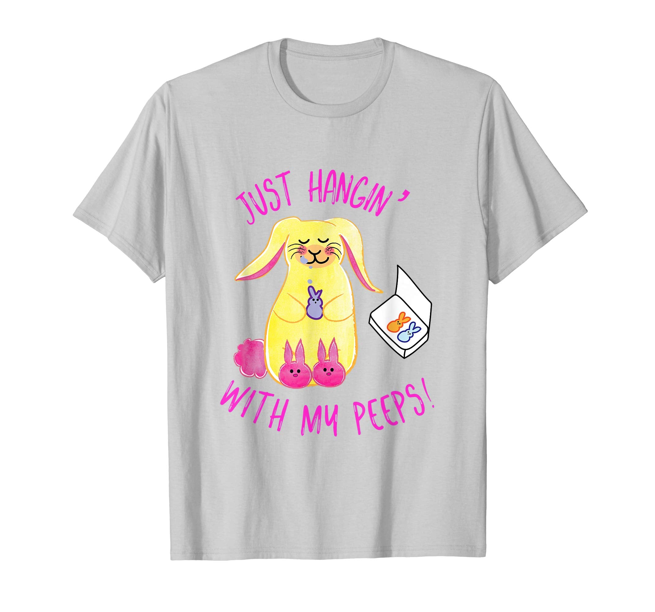 Just Hangin' With My Peeps Easter Shirt Fun Festive Tee