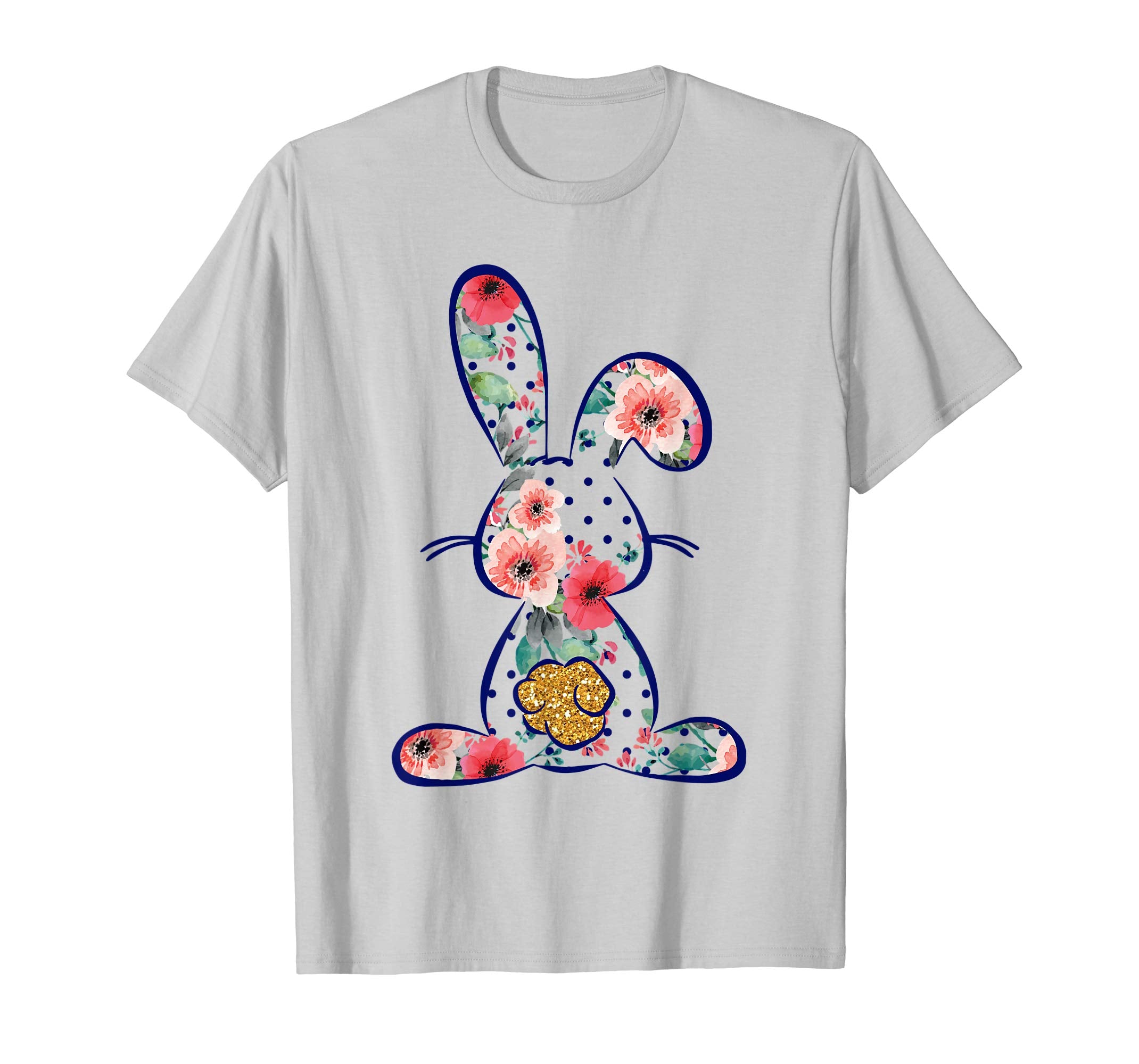 Floral Bunny Easter egg shirt gift for men women kids