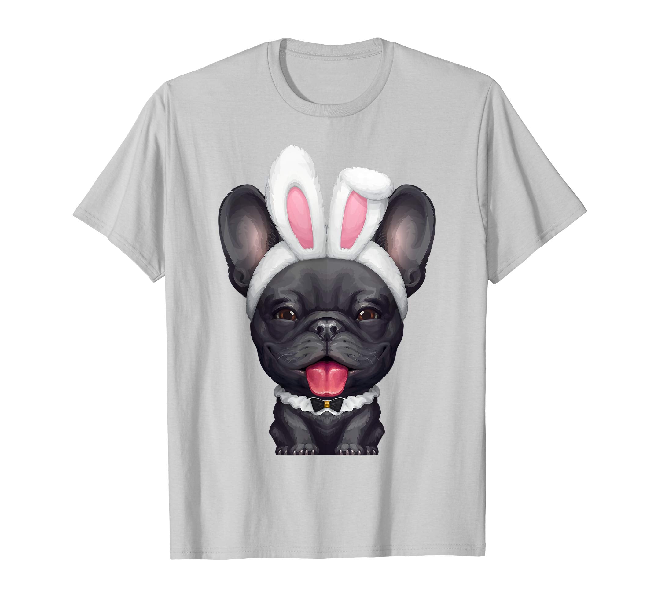 Black French Bulldog in the Easter Bunny Costume T-Shirt