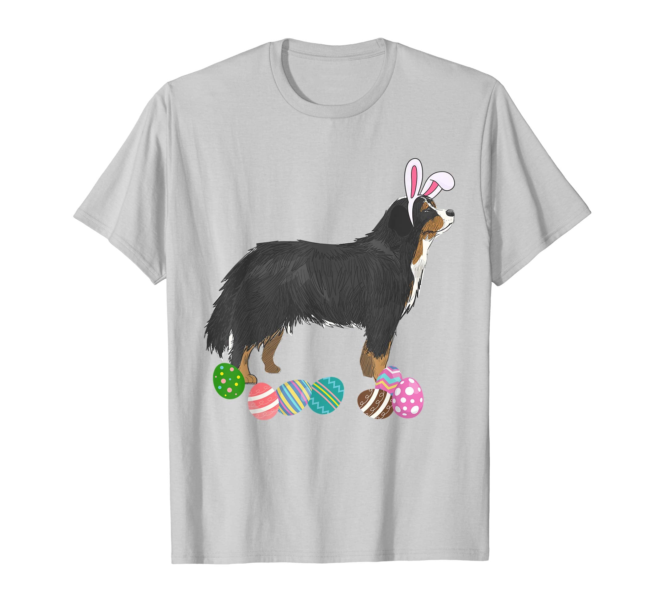 Bernese Mountain Dressed As Easter Bunny Rabbit Ears T-Shirt